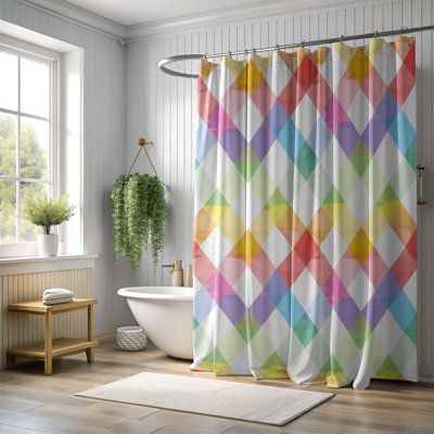 Rainbow Gleam - Premium Shower Curtain 200