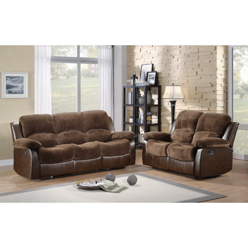 Welling Upholstered 83'' Reclining Sofa
