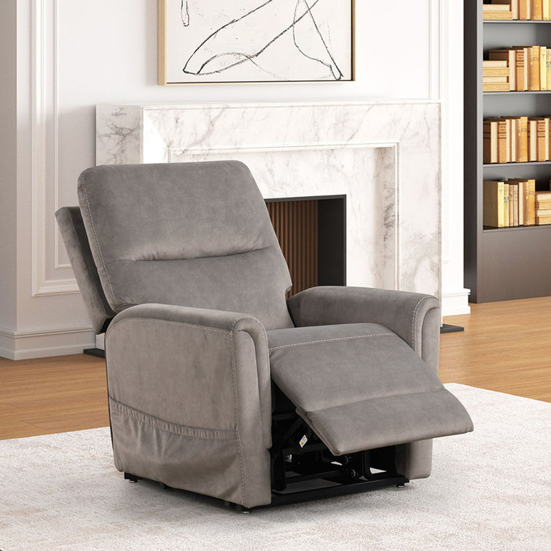 Fauteuil relevable de style contemporain avec mécanisme en acier massif et port USB