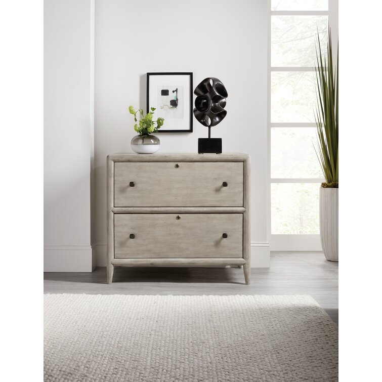 2-Drawer Lateral File Cabinet with Lock, Large Wood Filing Cabinet