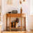 Modern Minimalist Cherry Wood Long Console Table