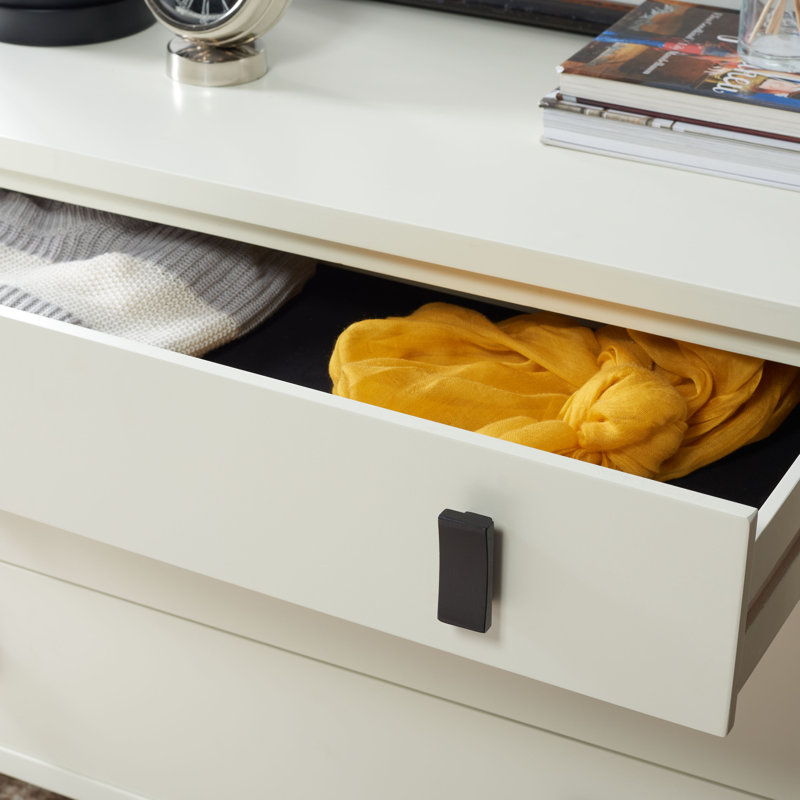 Commode anglaise 3 tiroirs Damanpreet, Blanc