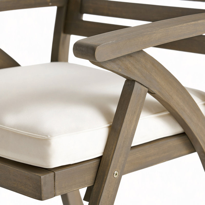 Chaise de salle à manger d'extérieur en bois d'acacia Helen