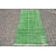 Tapis turc rétro vintage vert idéal pour la décoration de bureau ou de chambre à coucher avec une esthétique bohémienne