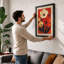 Poppy Study in Red Botanical - Framed Print-1579418232-1579418215
