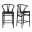 Tabouret de bar, tabourets de bar à hauteur de comptoir tissé, chaises de bar en rotin entièrement assemblées-351678787