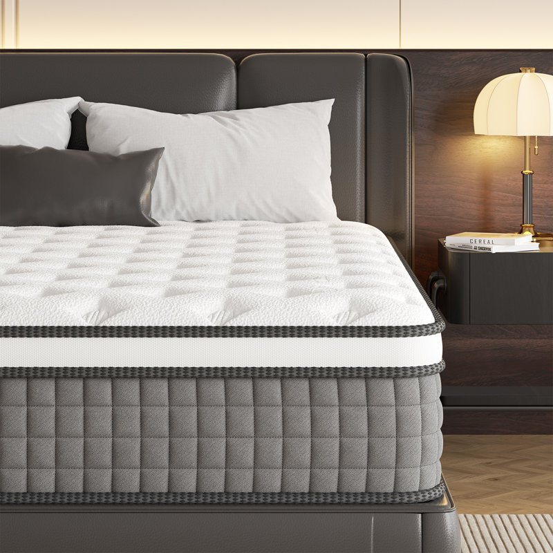 12" Gel Memory Foam Hybrid Spring Mattress with Edge Support, Compression In a Box, Full / Double