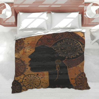 African Silhouette Mandala Comforter