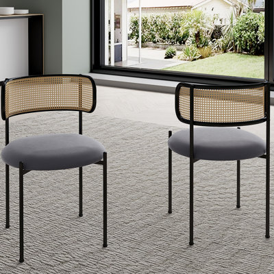 2 Alecsis Side Chairs in Grey