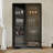 74.8”H Large Pantry Cabinet Display Case