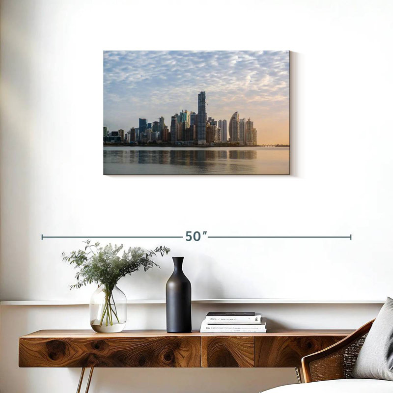 Nicci, Panama City, paysage urbain moderne, H 20 po x l 30 po