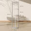 HOMCOM RGB LED Floor Lamp with Shelves 4-Tier Standing Lamp-940139107
