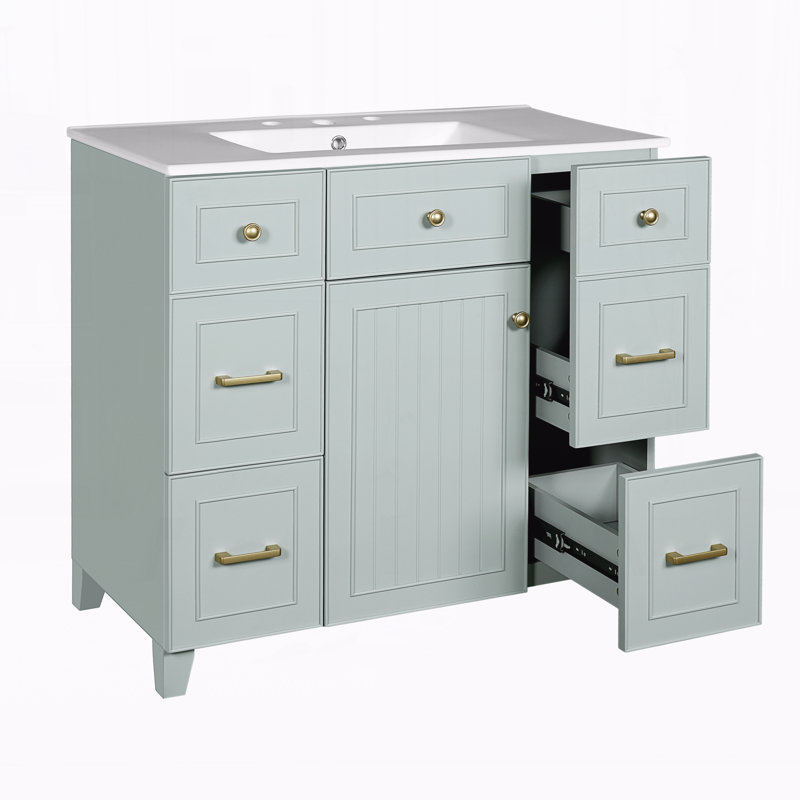 Meuble-lavabo 36 po avec lavabo en céramique