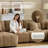 140'' W 6-Piece U-Shaped Tufted Boucle Modular Sectional-1720218939