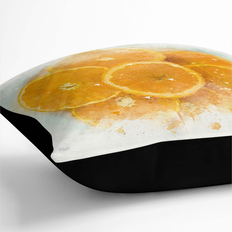 Square Throw Cushion, 55cm H x 55cm W x 20cm D, Black