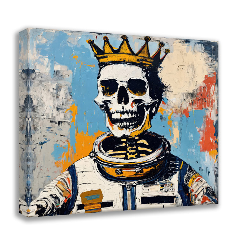Spaceman 6-Hommage-Basquiat, estampe numérique sur toile tendue avec châssis, H 15 po x l 15 po