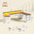 Barbarino L Shaped Desk with 2 Drawers, 65"x 59" Large Home Office Desk-1778082242