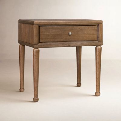 August 1-Drawer Acacia Nightstand