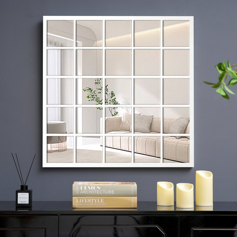 Miroir mural Athreya, Blanc