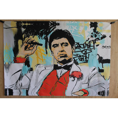 Collection Nifao «Al Pacino géant», toile graffiti sans cadre 52 x 75