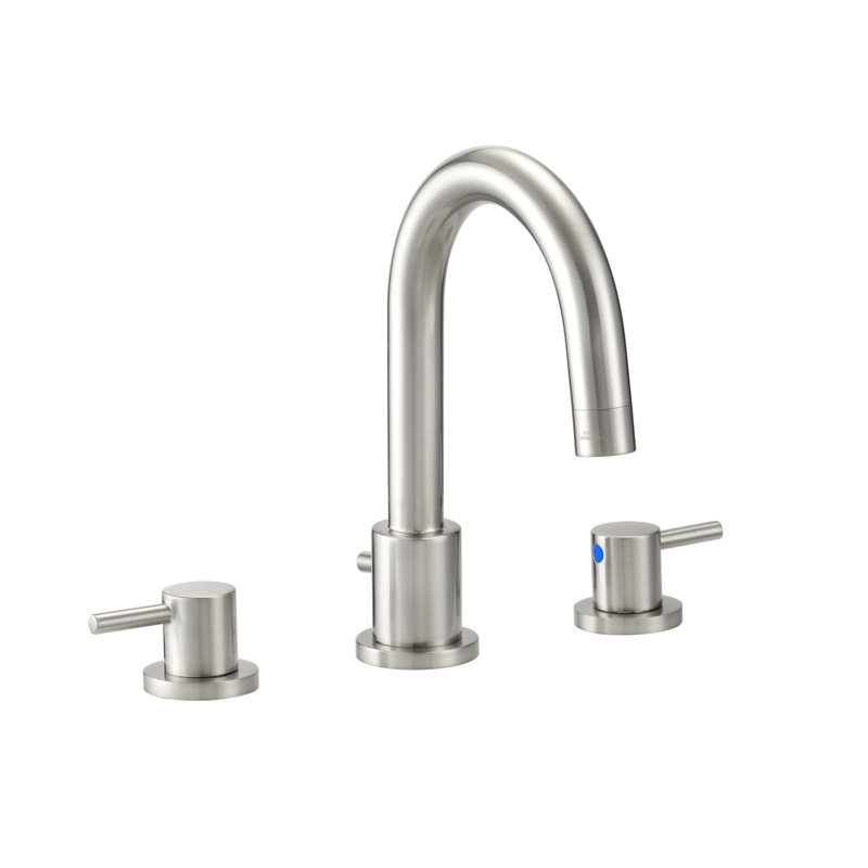 2-handle Bathroom Faucet with Drain Assembly, Brush Nickle
