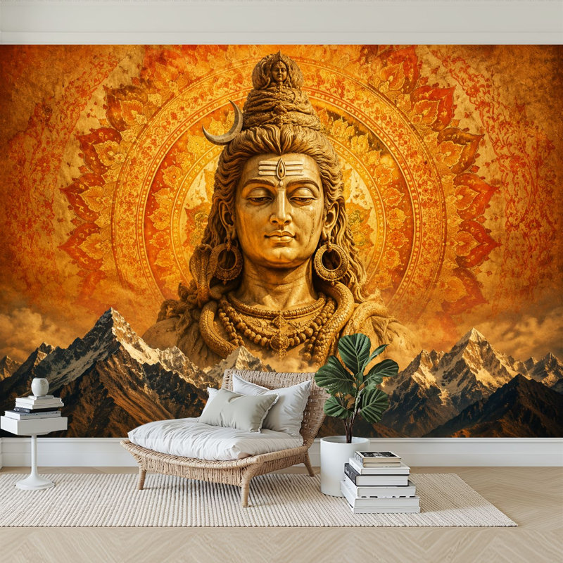 Papier peint adhésif autocollant Shiv Shiva Shiva, L 69 po x l 96 po