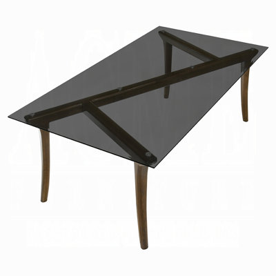 Danzel Dining Table W/Glasss Top