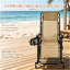 Chaises inclinables pliantes, chaises berçantes d'extérieur, chaise debout avec repose-pieds (chaise inclinable 2 pièces)