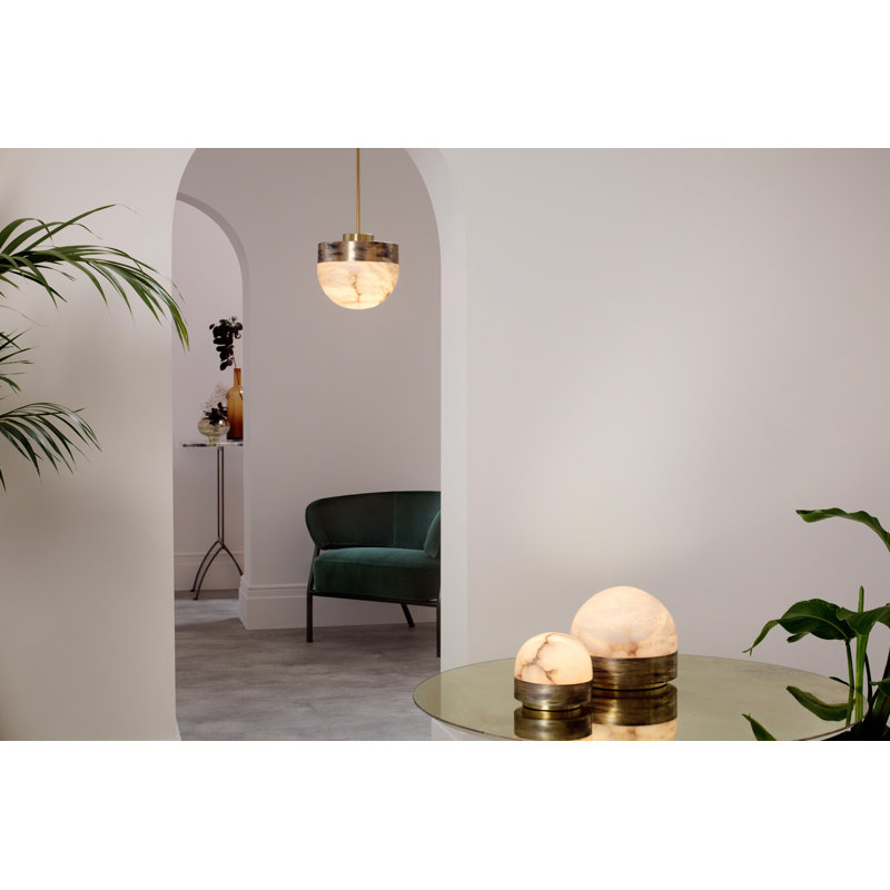 Lucid 1 - Light Single Pendant, Oxidized Silvered Brass