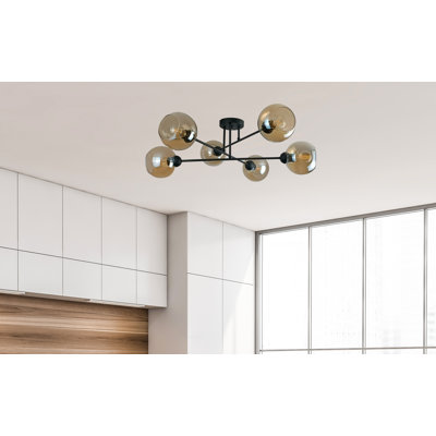 Odilon Glass Semi Flush Mount