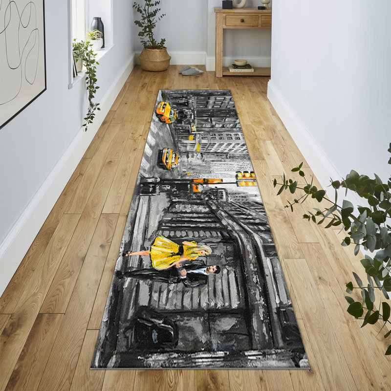 Stylish Abstract Floral Design Soft Pile Rug Providing a Comfortable and Elegant Touch for Your Interior Spaces