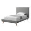 Clodean Linen Upholstered Platform Bed-605484631-605484633