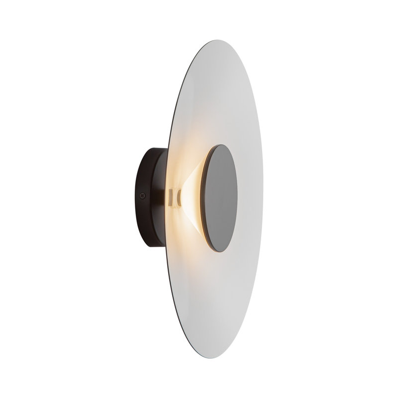 Cruz 1 - Light LED Wallchiere, Black/White, Black/White