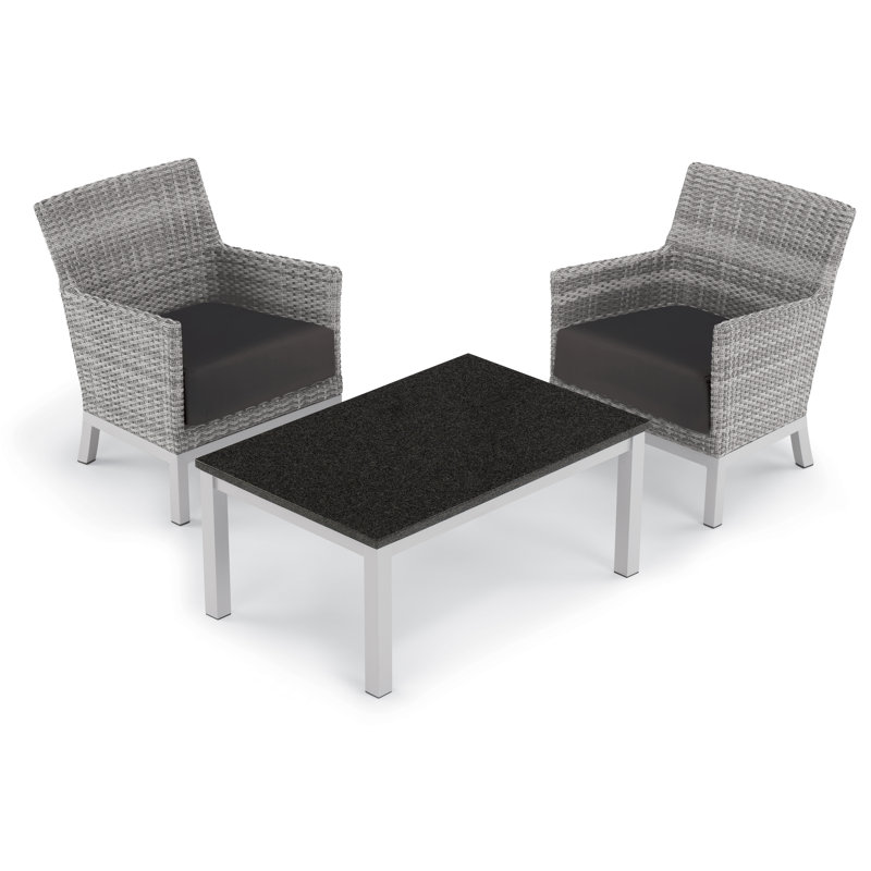 Argento Outdoor Lounge Chair, Jet Black