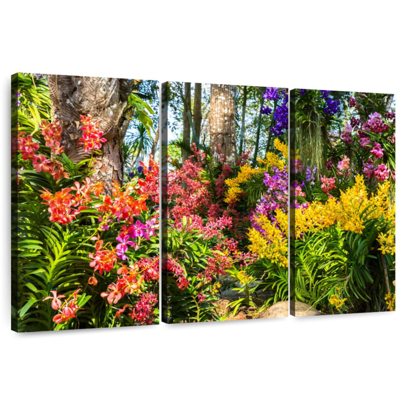Harnek Chanthaburi fleurs sauvages, H 36 po x l 57 po