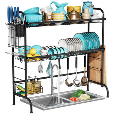 Large Stainless Steel 2 Tier Dish Rack Lghm