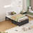 Twin Size Bed Frame With 2 Large Storage Drawers