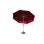 Parasol de patio, parasol de table d'extérieur avec bouton poussoir inclinable et manivelle, parasol de marché imperméable avec protection contre les rayons UV et nervures robustes Jardin, terrasse, cour arrière, piscine rouge brique