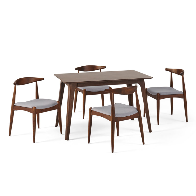 Ensemble repas pour 4 personnes Millie, Gris clair