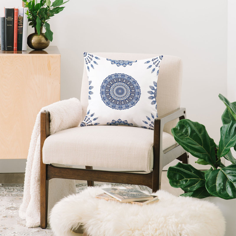 Oreiller en coton grec soleil, 26 po x 26 po
