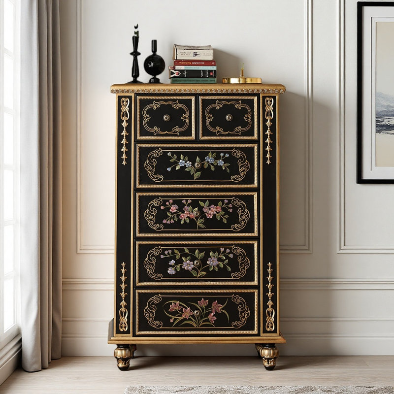 Armoire noire luxueuse de style américain