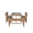 High-Quality Acacia Wood Outdoor Table And Chair Set, Suitable For Patio, Balcony, Backyard-1711796399