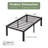 Amylia Heavy Duty 16"  Black Metal Bed Frame, No Box Spring Needed and Easy Assembly Platform Bed-715560968