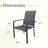 2 Piece Stackable Outdoor Textilene Patio Dining Chairs-2061809063