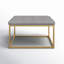 Repose-pieds carré standard en velours 28,1 po Oronoco-1294059127
