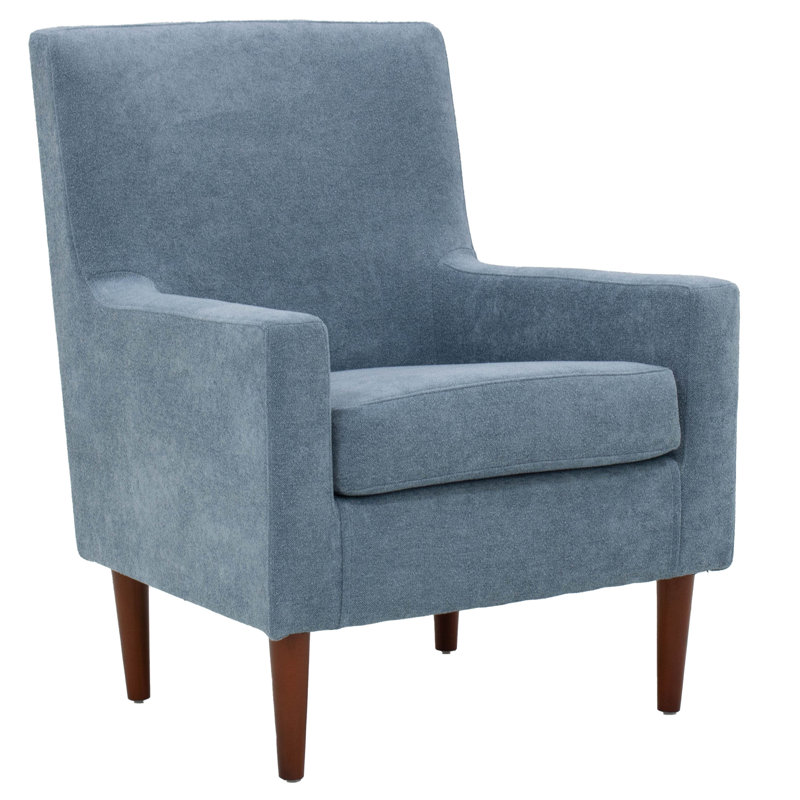 Fauteuil l 28 po Donham, 100 % polyester ciel Chloe, Brun