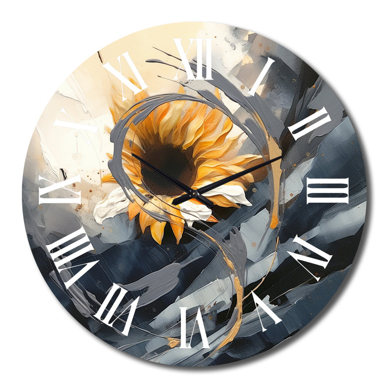 Horloge murale tournesols, Très grand