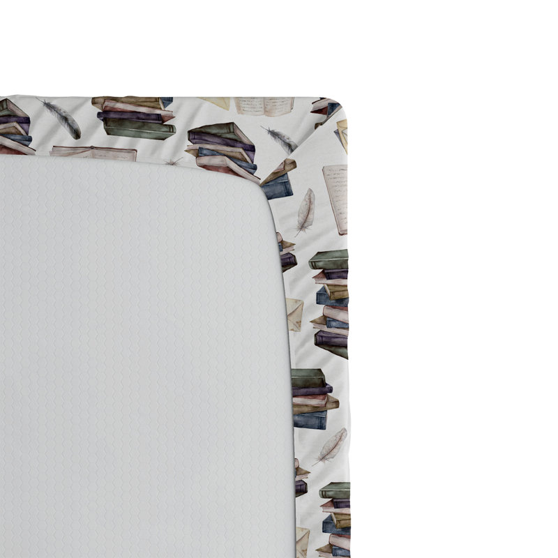 Reproduction d'art drapeaux et lettres Ambesonne Vintage - blanc et multicolore, Drap-housse très grand californien