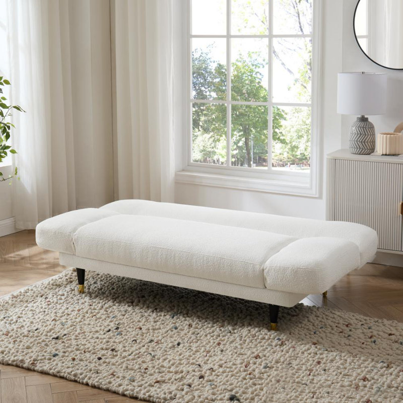 Silas 3 Seater Sofa Bed, White