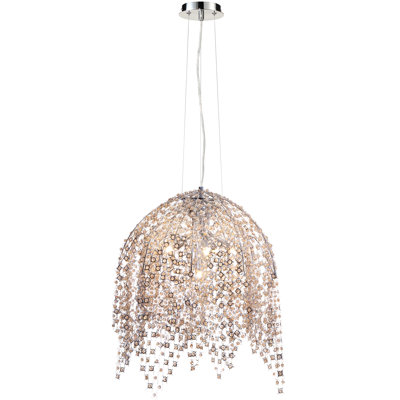 Lustre géométrique unique à 6 lumières Danza